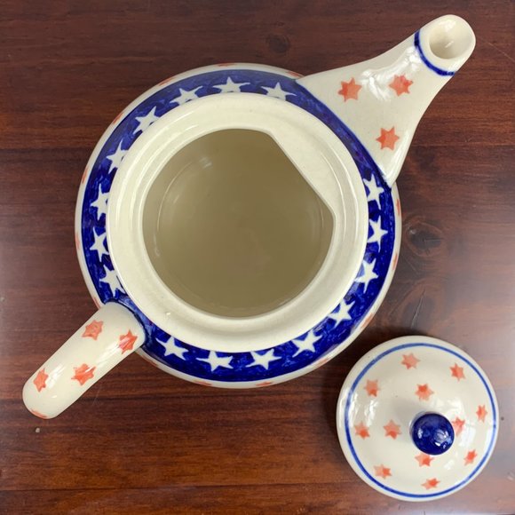 Vintage Boslawiec Pottery Tea Pot - Picture 6 of 8